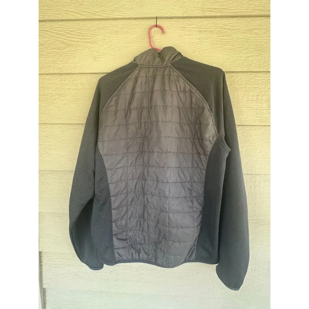 Orvis Classic Collection Men's Hybrid Quilted Fleece Full Zip Jacket Gray Size L